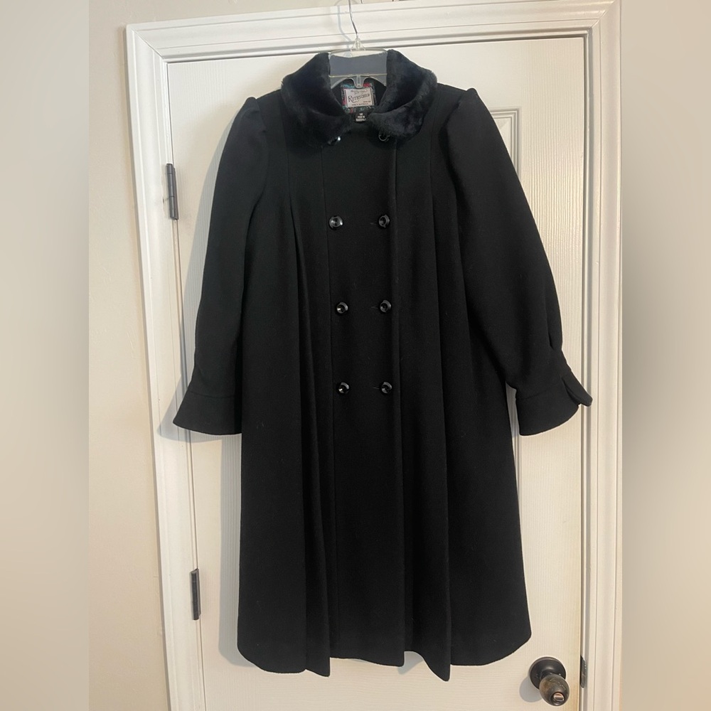 Girl’s Rothschild black wool coat size 12